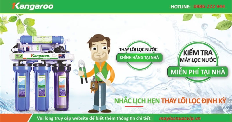 thay loi loc nuoc kangaroo tai nha