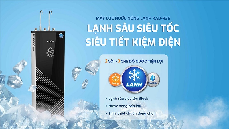 may loc nuoc nong lanh karofi kad r35