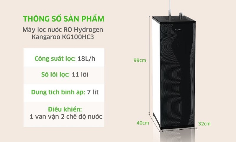 may loc nuoc kangaroo kg100hc3