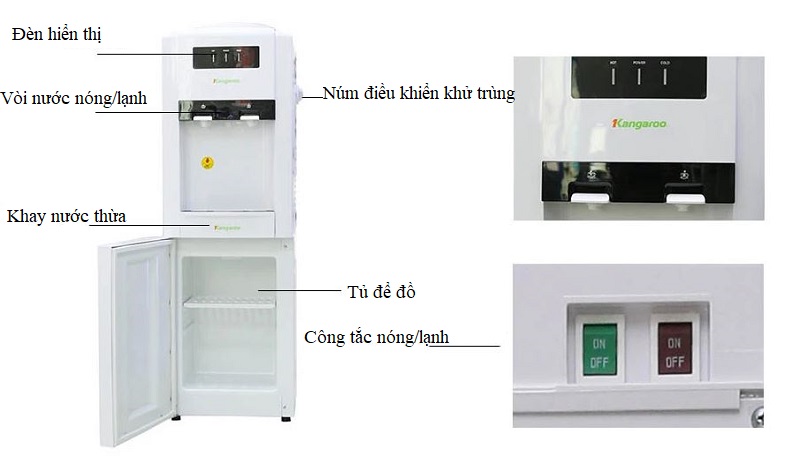cay nuoc nong lanh kangaroo kg38n
