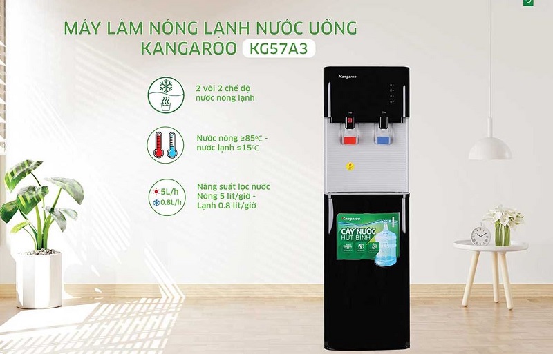 cay nuoc nong lanh kangaroo kg57a3