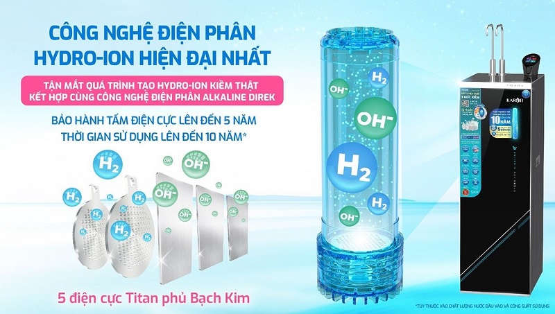 may loc nuoc nong lanh karofi kae s695