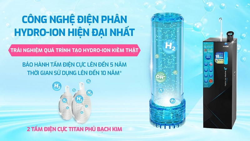 may loc nuoc hydro ion kiem karofi kae s68