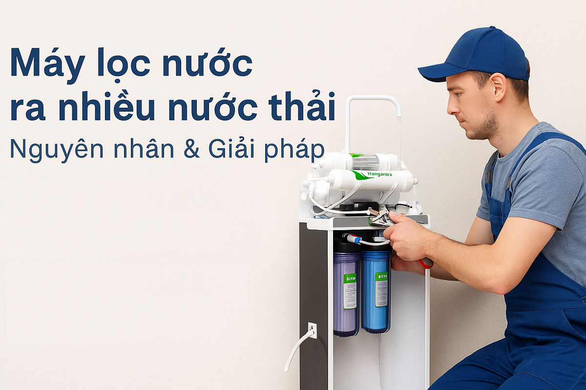 may loc nuoc ra nhieu nuoc thai